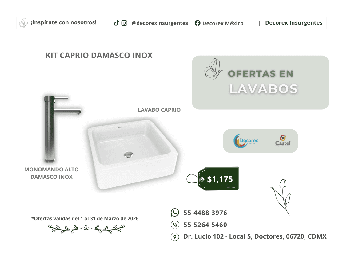 Promociones del mes Castel México en Decorex