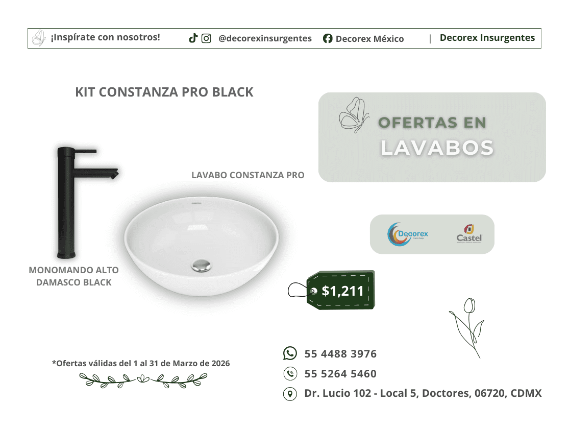 Promociones del mes Castel México en Decorex
