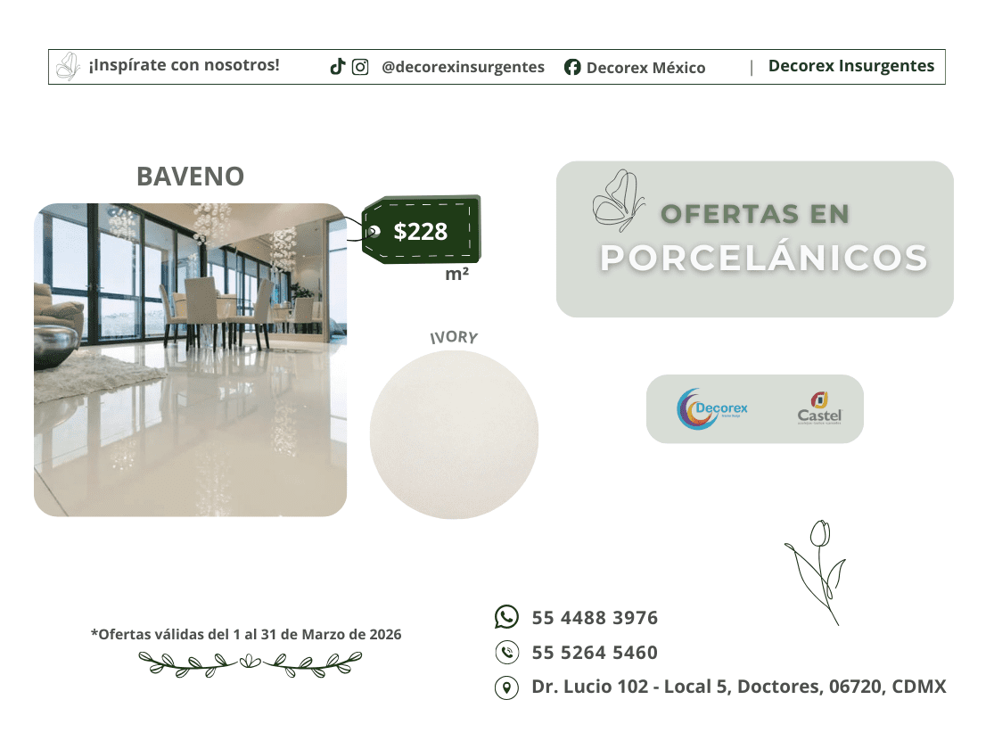 Promociones del mes Castel México en Decorex