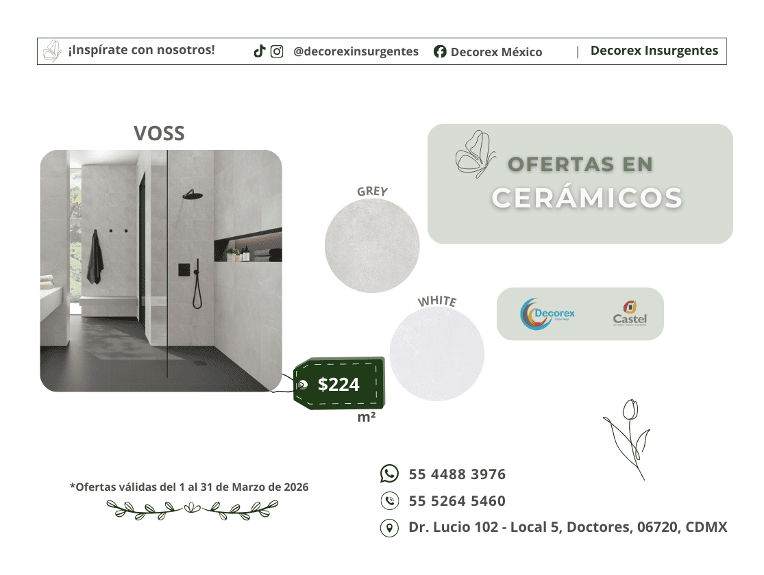 Promociones del mes Castel México en Decorex