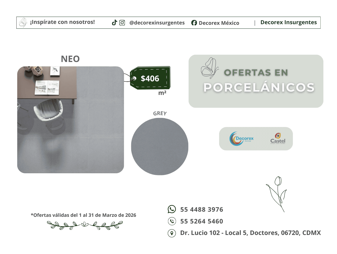 Promociones del mes Castel México en Decorex