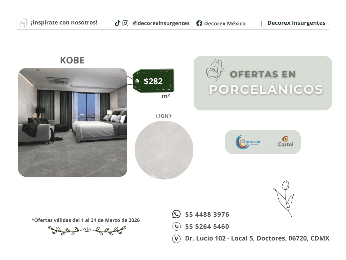 Promociones del mes Castel México en Decorex