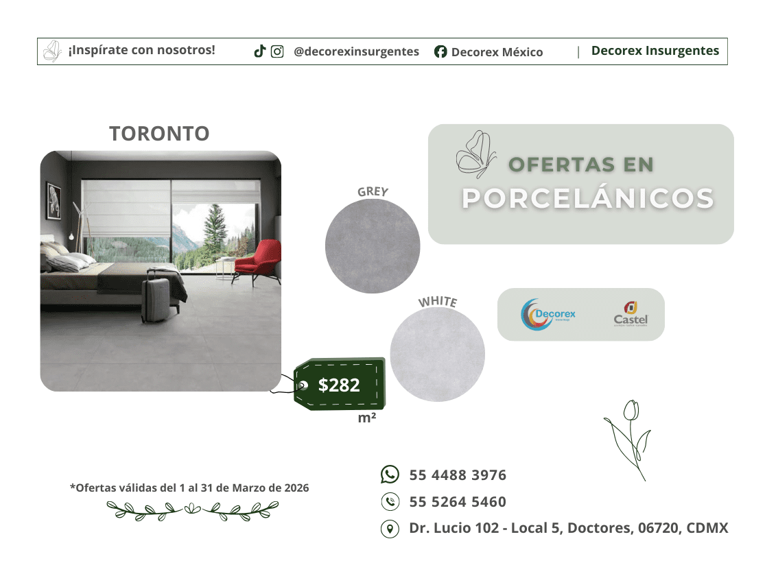 Promociones del mes Castel México en Decorex