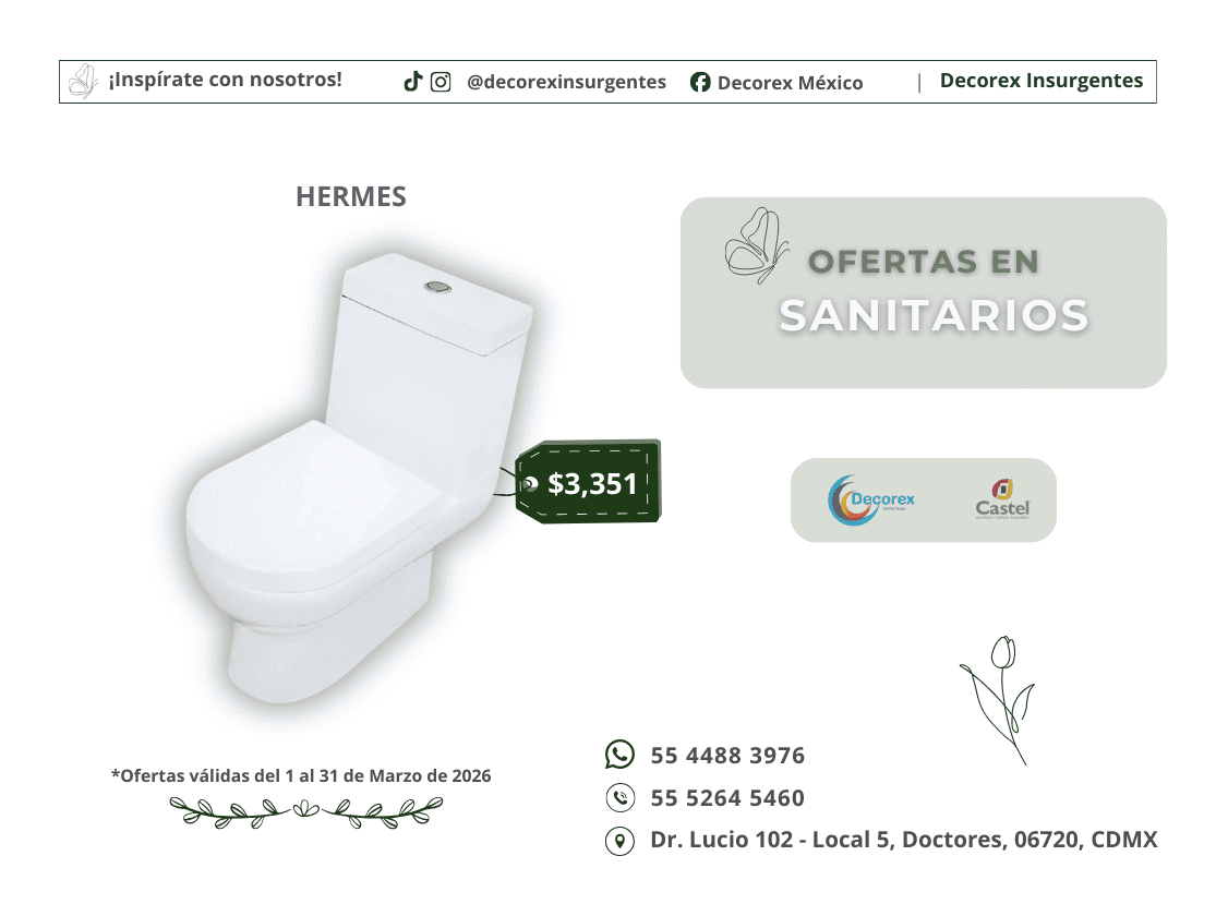 Promociones del mes Castel México en Decorex