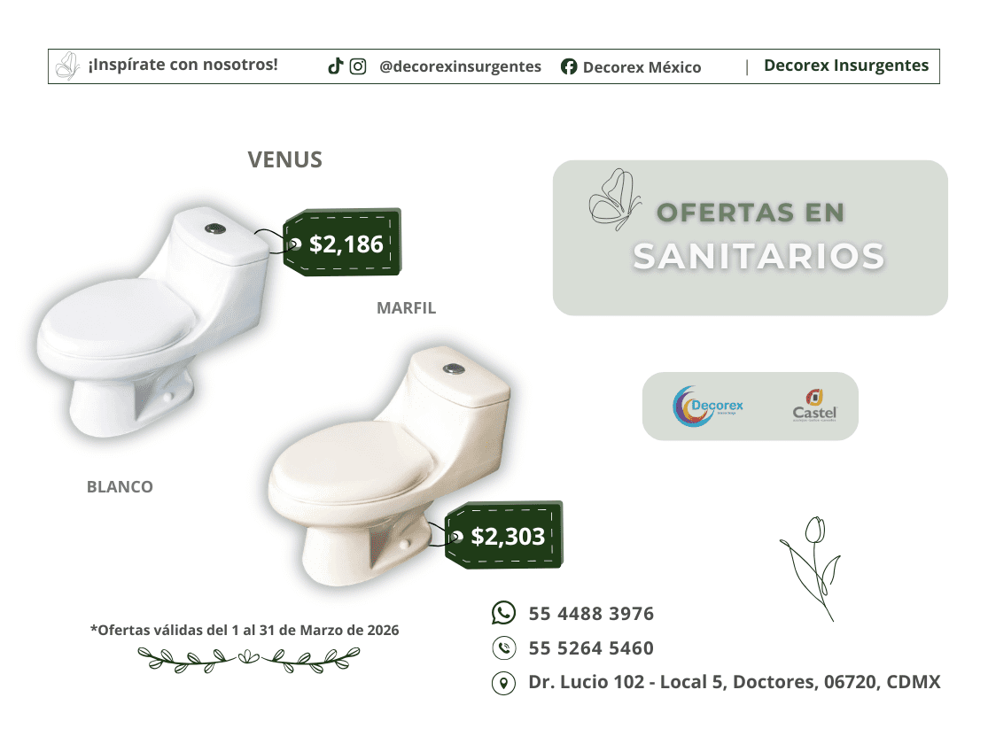 Promociones del mes Castel México en Decorex