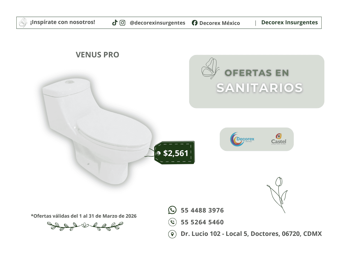 Promociones del mes Castel México en Decorex